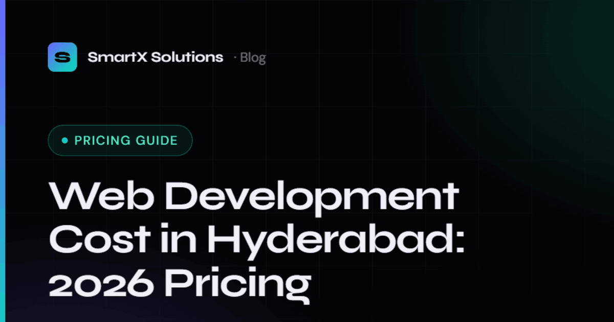 Web Development Cost in Hyderabad: 2026 Pricing Guide